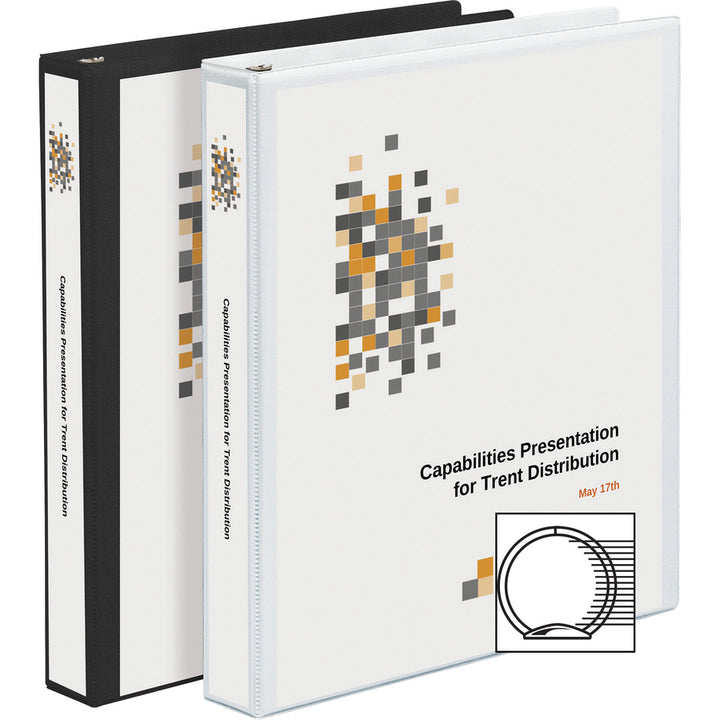 Image of Avery® Economy View Binder With Round Rings , 3 Rings, 1" Capacity, 8.5 X 5.5, White, (5806)