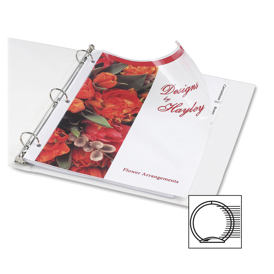 Image of Avery® Economy View Binder With Round Rings , 3 Rings, 1" Capacity, 8.5 X 5.5, White, (5806)