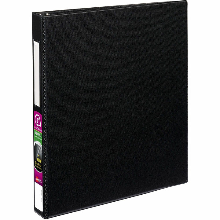 Image of Avery® Durable Non-View Binder With Durahinge And Ezd Rings, 3 Rings, 1" Capacity, 11 X 8.5, Black, (8302)