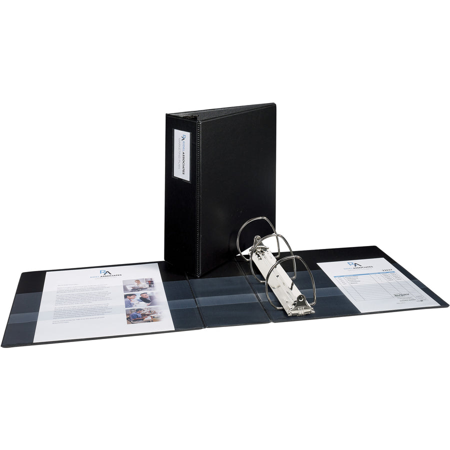 Image of Avery® Durable Non-View Binder With Durahinge And Ezd Rings, 3 Rings, 1" Capacity, 11 X 8.5, Black, (8302)