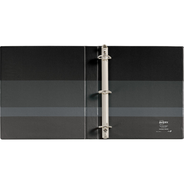 Image of Avery® Durable Non-View Binder With Durahinge And Ezd Rings, 3 Rings, 1" Capacity, 11 X 8.5, Black, (8302)