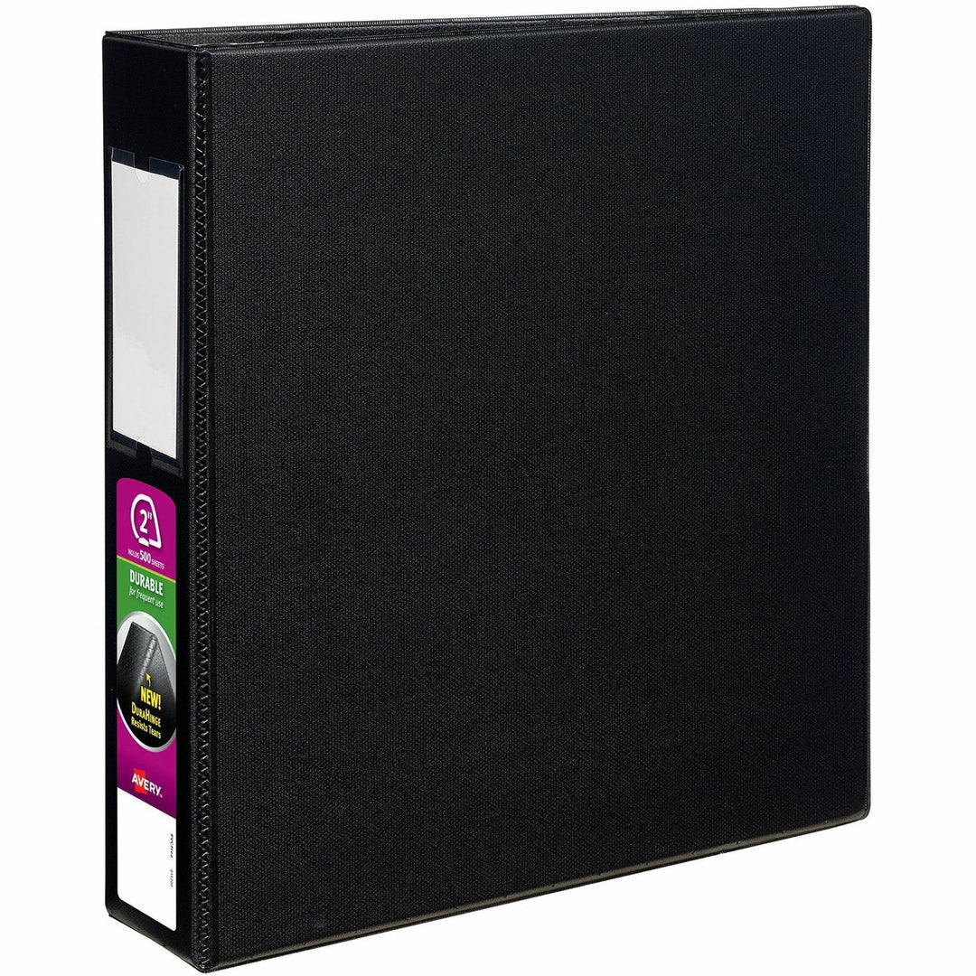 Image of Avery® Durable Non-View Binder With Durahinge And Ezd Rings, 3 Rings, 2" Capacity, 11 X 8.5, Black, (8502)