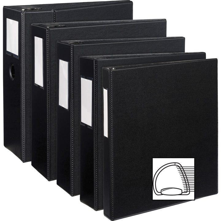 Image of Avery® Durable Non-View Binder With Durahinge And Ezd Rings, 3 Rings, 3" Capacity, 11 X 8.5, Black, (8702)