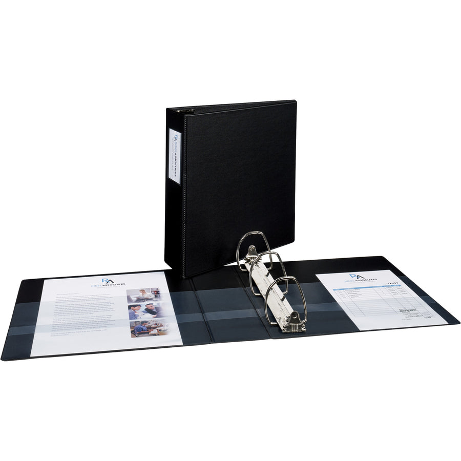 Image of Avery® Durable Non-View Binder With Durahinge And Ezd Rings, 3 Rings, 3" Capacity, 11 X 8.5, Black, (8702)