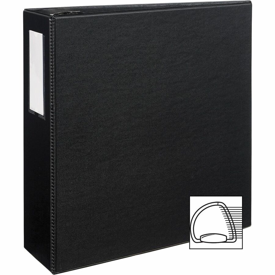 Image of Avery® Durable Non-View Binder With Durahinge And Ezd Rings, 3 Rings, 4" Capacity, 11 X 8.5, Black, (8802)