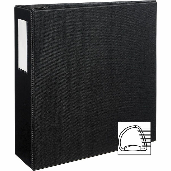 Image of Avery® Durable Non-View Binder With Durahinge And Ezd Rings, 3 Rings, 4" Capacity, 11 X 8.5, Black, (8802)