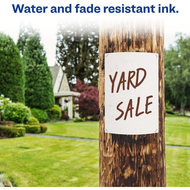 Image of Avery® Marks A Lot Large Desk-Style Permanent Marker, Broad Chisel Tip, Brown, Dozen (8881)