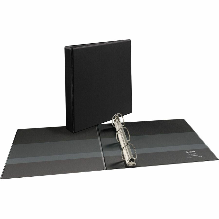 Image of Avery® Durable View Binder With Durahinge And Ezd Rings, 3 Rings, 1.5" Capacity, 11 X 8.5, Black, (9400)
