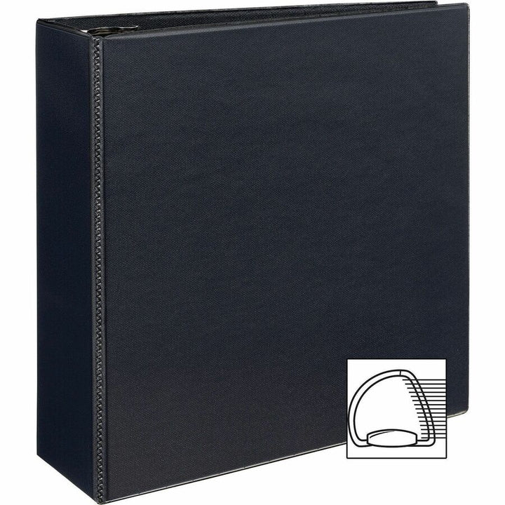 Image of Avery® Durable View Binder With Durahinge And Ezd Rings, 3 Rings, 4" Capacity, 11 X 8.5, Black, (9800)