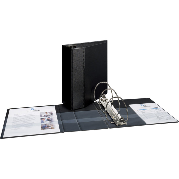 Image of Avery® Durable View Binder With Durahinge And Ezd Rings, 3 Rings, 5" Capacity, 11 X 8.5, Black, (9900)
