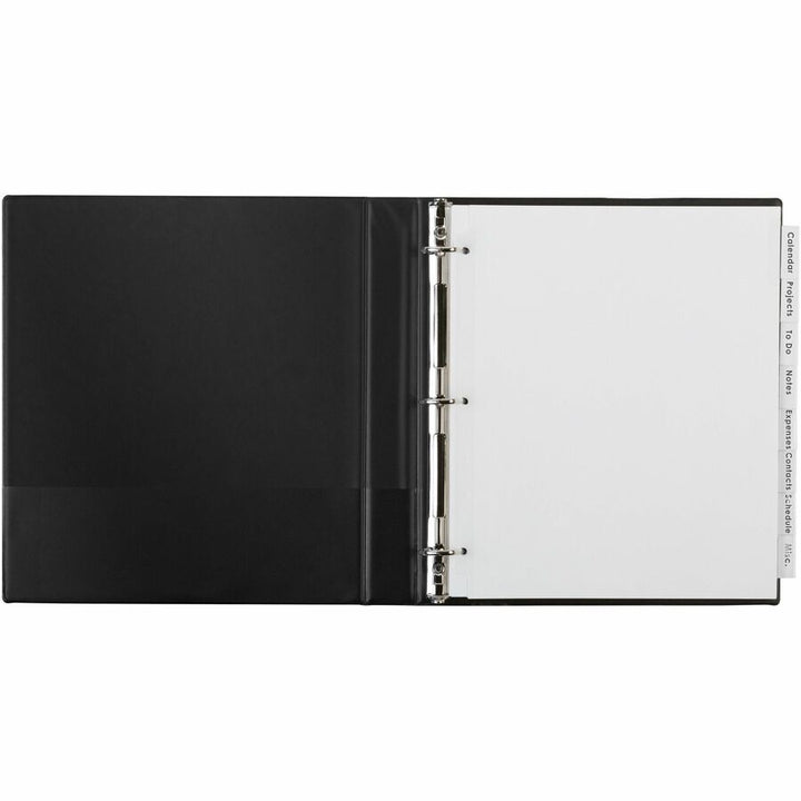 Image of Avery® Insertable Big Tab Dividers, 8-Tab, 11.13 x 9.25, White, Clear Tabs, 1 Set