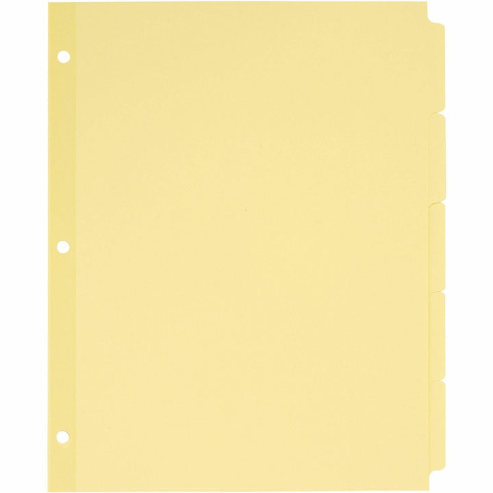Image of Avery® Write and Erase Plain-Tab Paper Dividers, 5-Tab, 11 x 8.5, Buff, 36 Sets