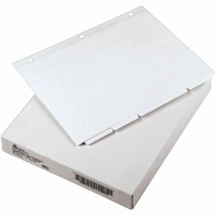 Image of Avery® Write and Erase Plain-Tab Paper Dividers, 5-Tab, 11 x 8.5, White, 36 Sets