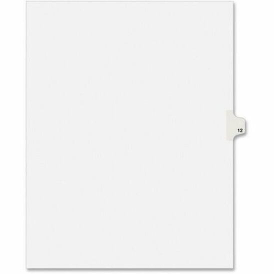 Image of Avery® Preprinted Legal Exhibit Side Tab Index Dividers, Avery Style, 10-Tab, 12, 11 X 8.5, White, 25/pack
