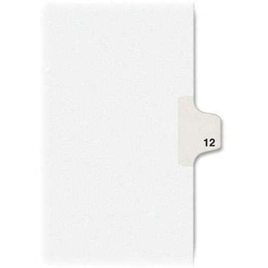 Image of Avery® Preprinted Legal Exhibit Side Tab Index Dividers, Avery Style, 10-Tab, 12, 11 X 8.5, White, 25/pack