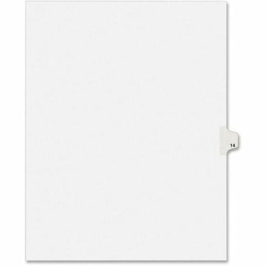 Image of Avery® Preprinted Legal Exhibit Side Tab Index Dividers, Avery Style, 10-Tab, 14, 11 X 8.5, White, 25/pack