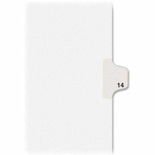 Image of Avery® Preprinted Legal Exhibit Side Tab Index Dividers, Avery Style, 10-Tab, 14, 11 X 8.5, White, 25/pack