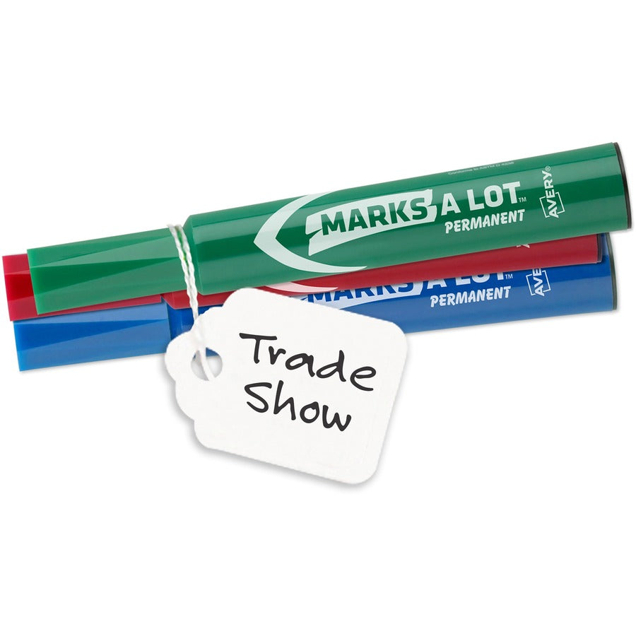 Image of Avery® Marking Tags, Strung, 2-5/32"x1-7/16", 1000/BX, White
