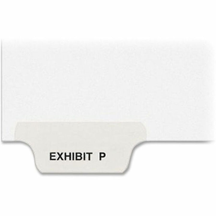 Image of Avery® Avery-Style Preprinted Legal Bottom Tab Dividers, 26-Tab, Exhibit P, 11 x 8.5, White, 25/Pack