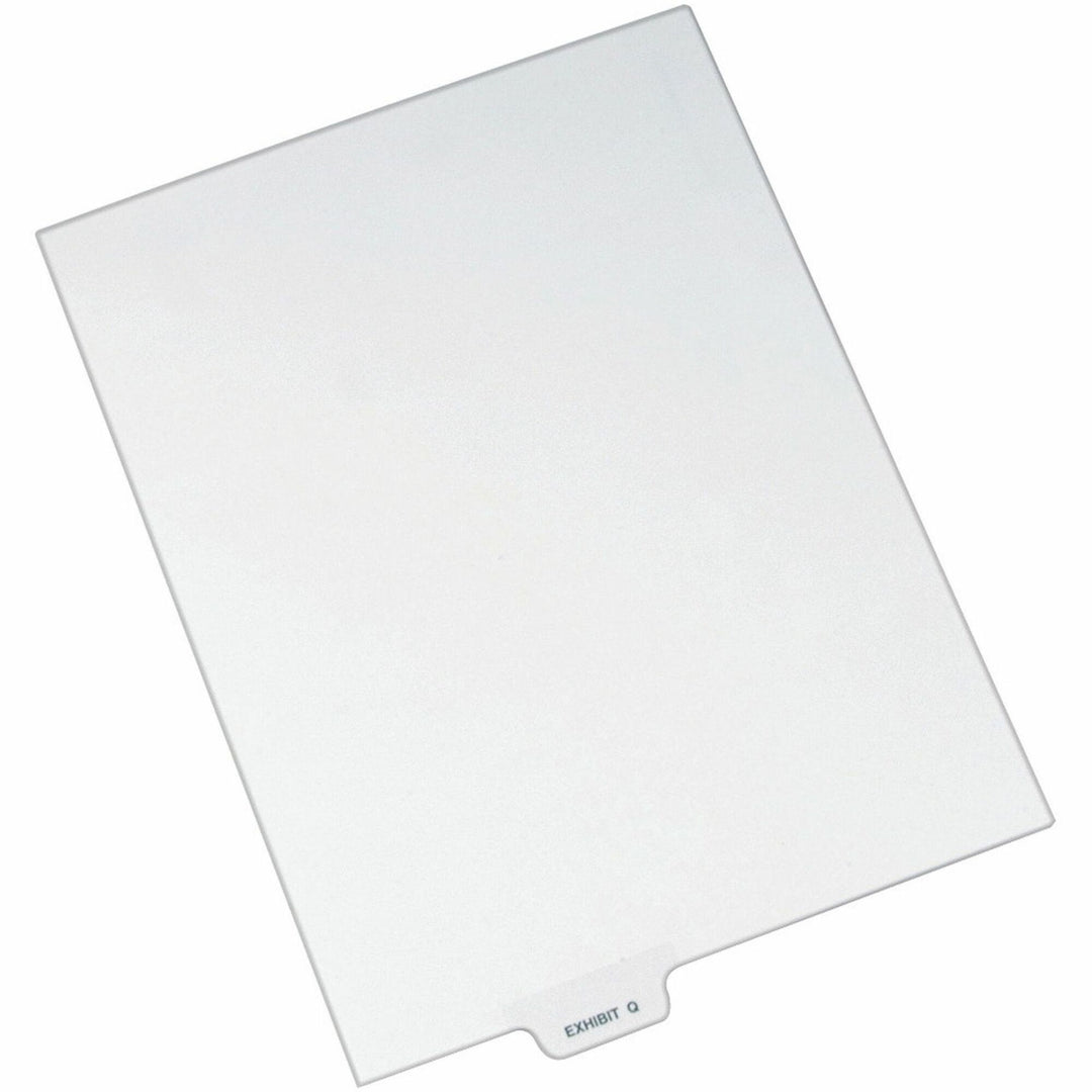 Image of Avery® Divider, "Exhibit Q", Bottom Tab, 8-1/2"x11", 25/PK, White