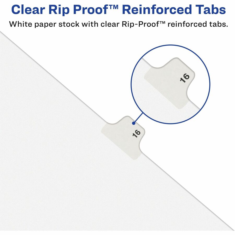Image of Avery® 12390 Individual Bottom Tab Legal Dividers
