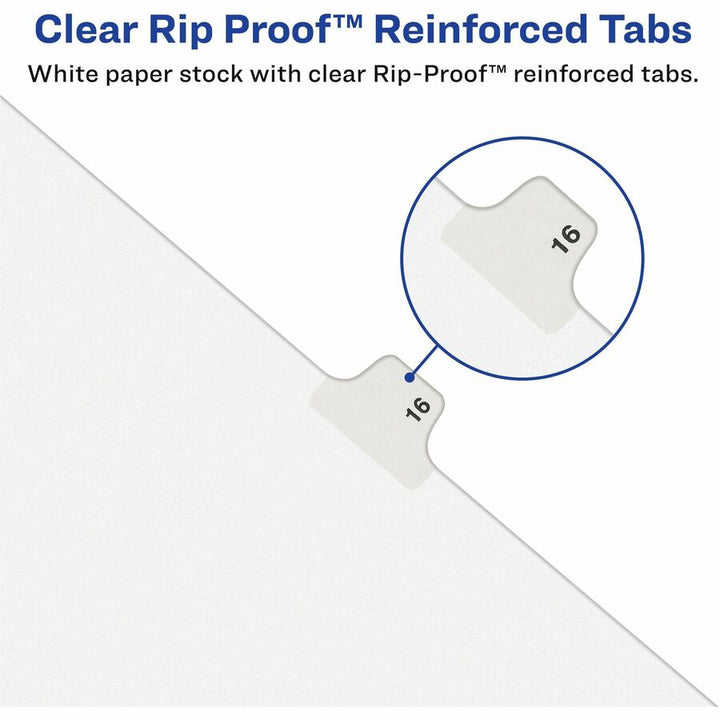 Image of Avery® 12390 Individual Bottom Tab Legal Dividers