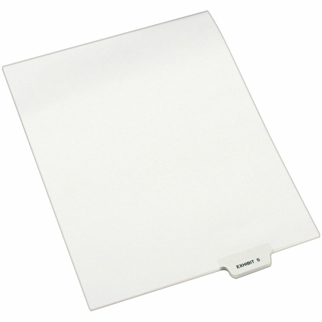 Image of Avery® Avery-Style Preprinted Legal Bottom Tab Dividers, 26-Tab, Exhibit S, 11 x 8.5, White, 25/Pack