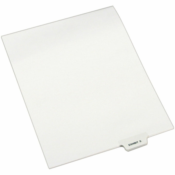 Image of Avery® Avery-Style Preprinted Legal Bottom Tab Dividers, 26-Tab, Exhibit S, 11 x 8.5, White, 25/Pack