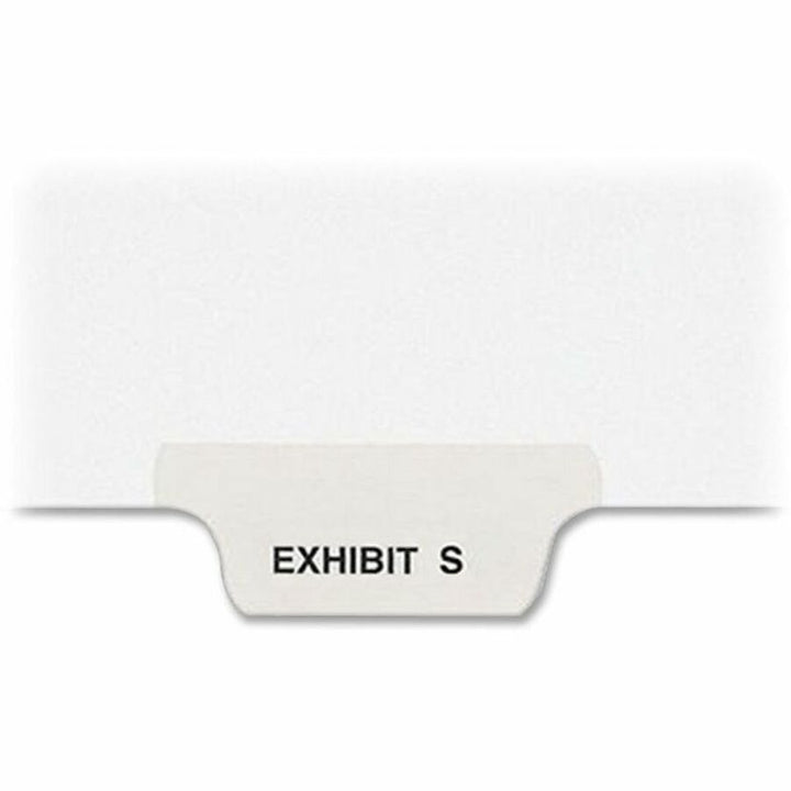 Image of Avery® Avery-Style Preprinted Legal Bottom Tab Dividers, 26-Tab, Exhibit S, 11 x 8.5, White, 25/Pack