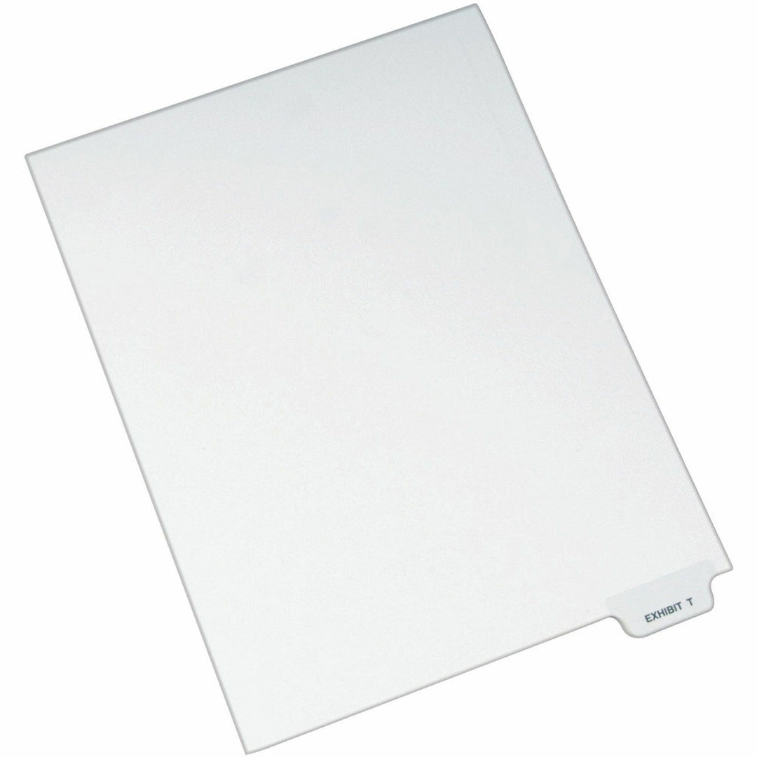 Image of Avery® Avery-Style Preprinted Legal Bottom Tab Dividers, 26-Tab, Exhibit T, 11 x 8.5, White, 25/Pack