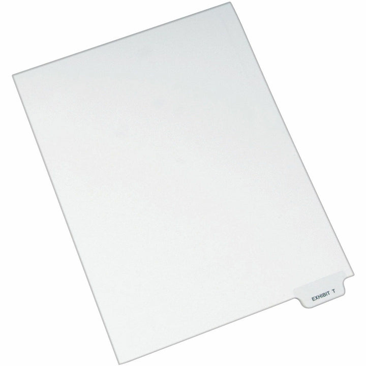 Image of Avery® Avery-Style Preprinted Legal Bottom Tab Dividers, 26-Tab, Exhibit T, 11 x 8.5, White, 25/Pack