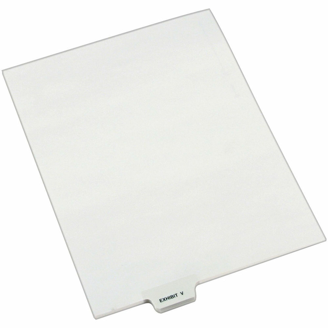 Image of Avery® Avery-Style Preprinted Legal Bottom Tab Dividers, 26-Tab, Exhibit V, 11 x 8.5, White, 25/Pack
