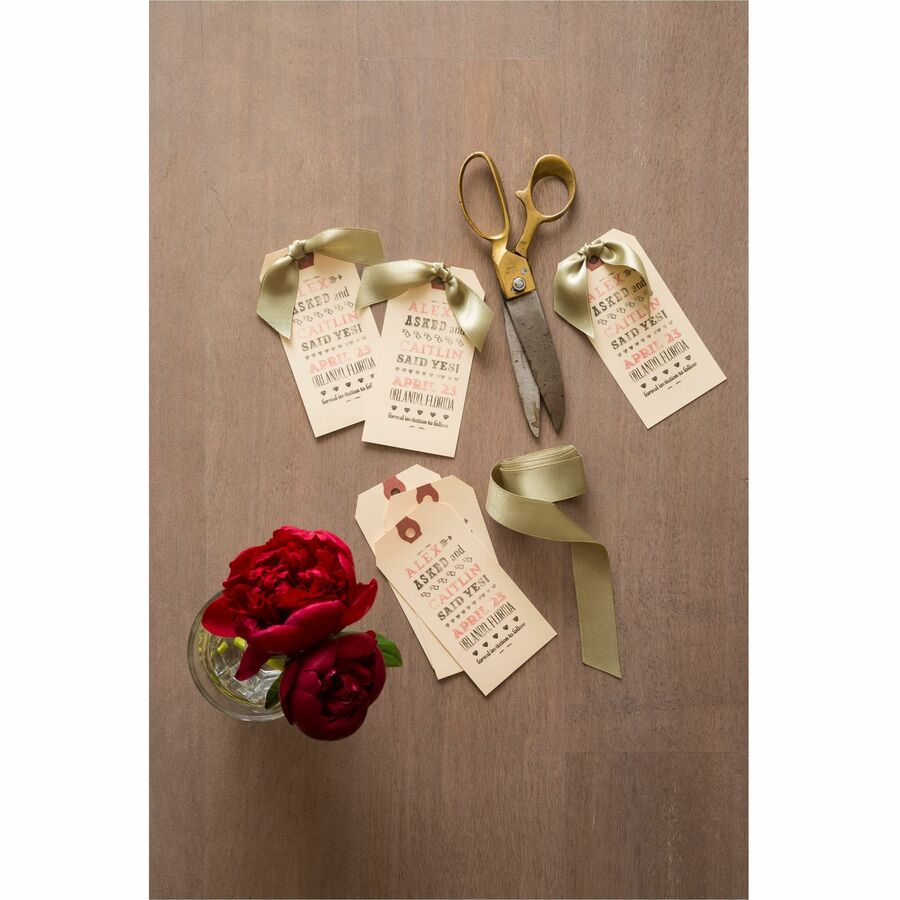 Image of Avery® Strung Shipping Tags, 11.5 pt Stock, 3.75 x 1.88, Manila, 1,000/Box