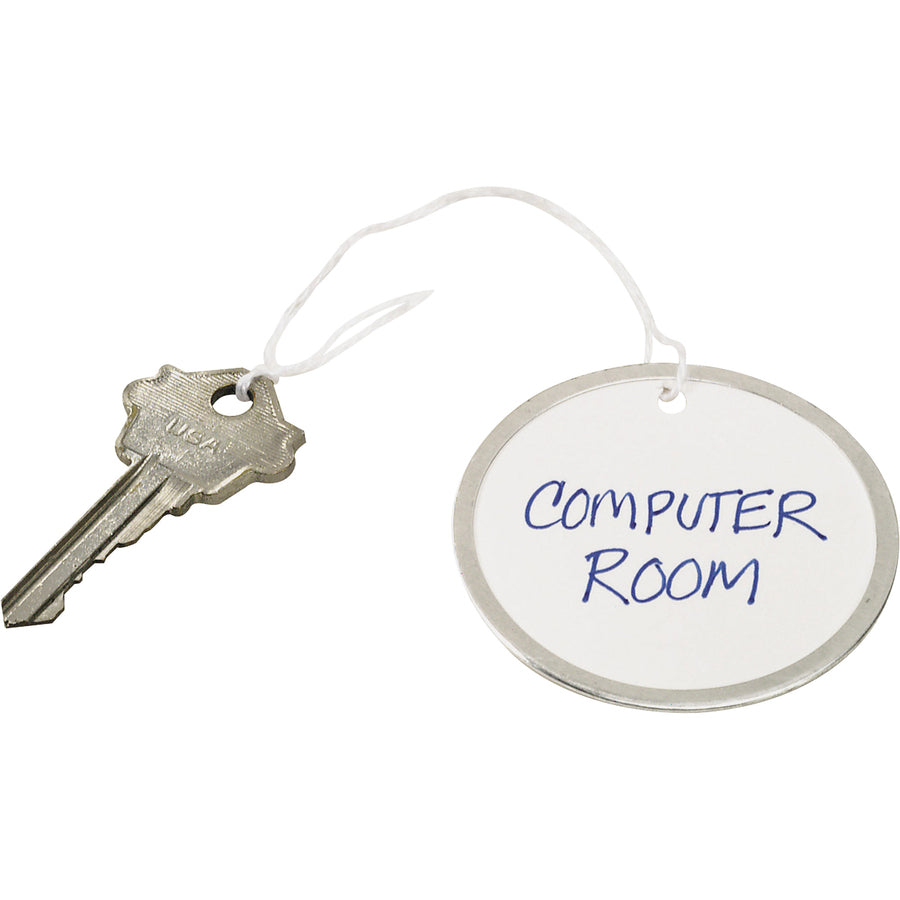 Image of Avery® Heavyweight Stock Metal Rim Tags, 1.25" dia, White, 500/Box