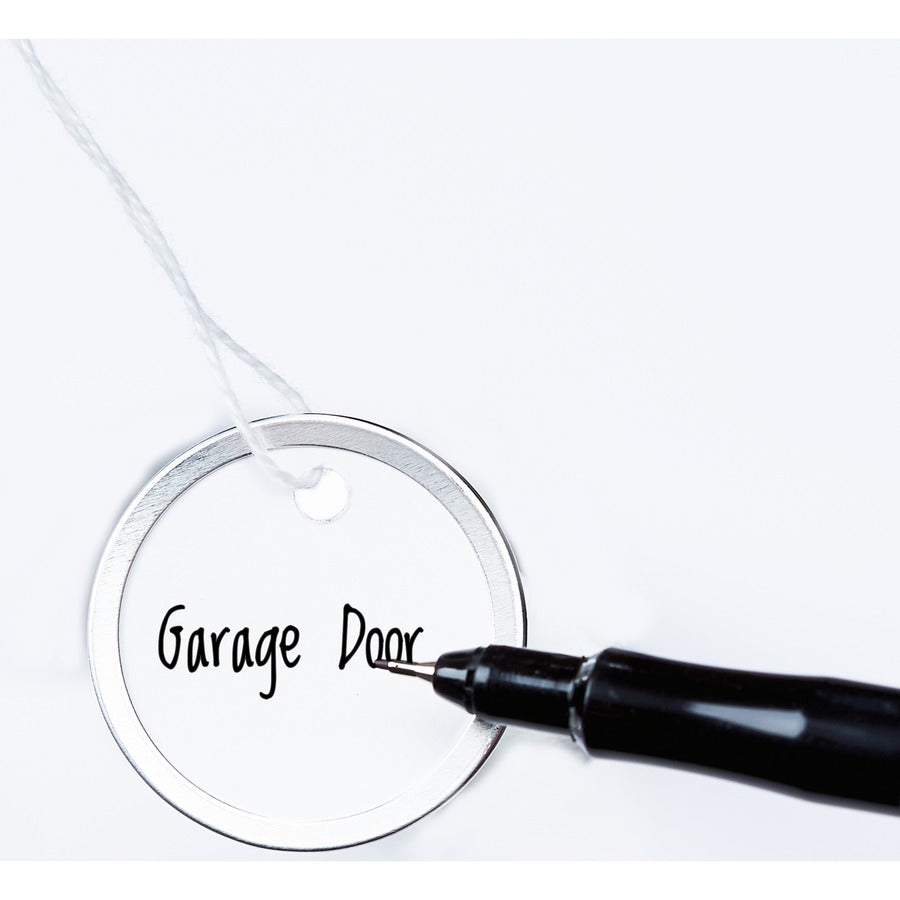 Image of Avery® Heavyweight Stock Metal Rim Tags, 1.25" dia, White, 500/Box