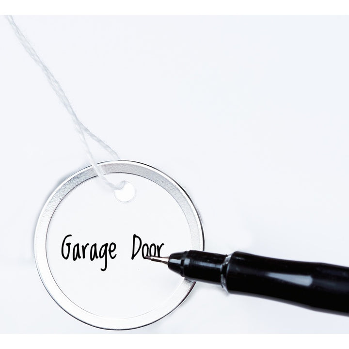 Image of Avery® Heavyweight Stock Metal Rim Tags, 1.25" dia, White, 500/Box