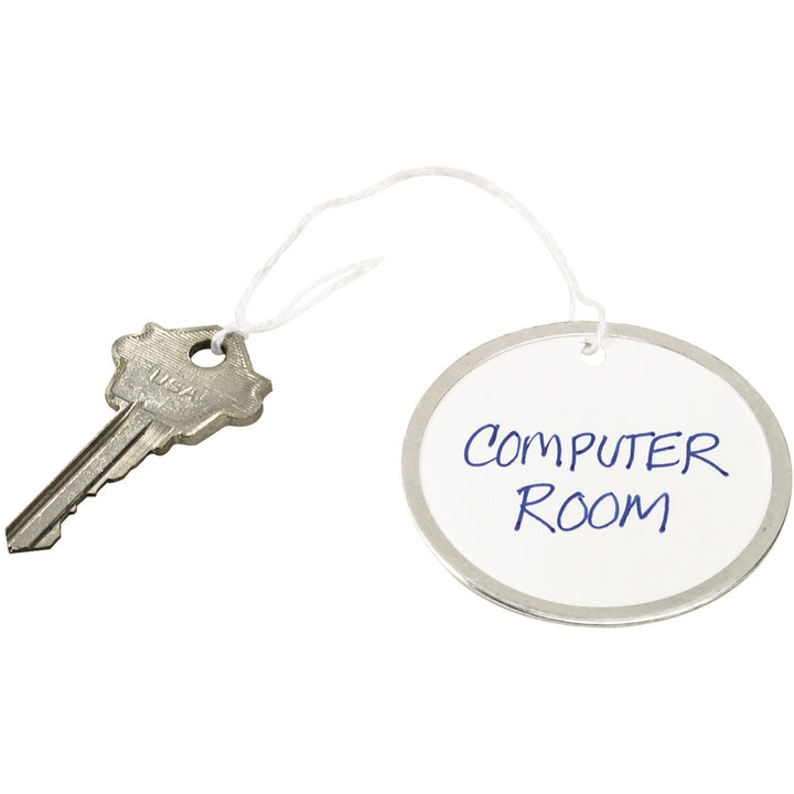 Image of Avery® Heavyweight Stock Metal Rim Tags, 2.25" dia, White, 500/Box