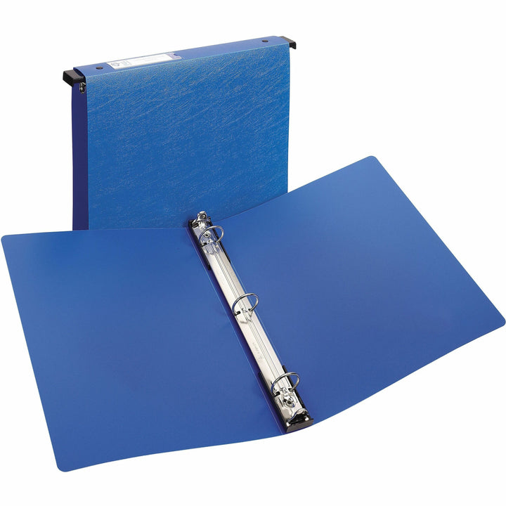 Image of Avery® Hanging Storage Flexible Non-View Binder With Round Rings, 3 Rings, 1" Capacity, 11 X 8.5, Blue