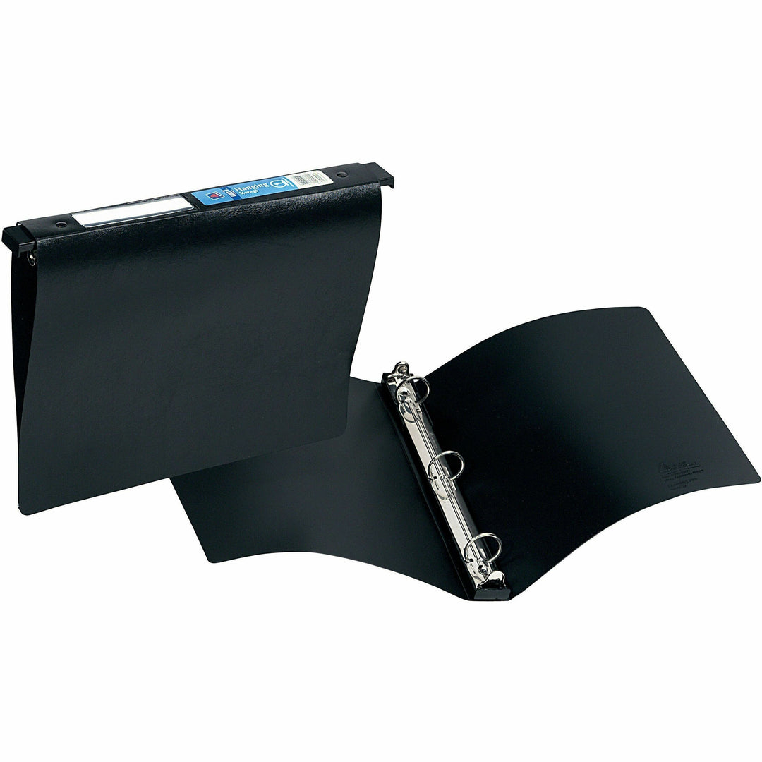 Image of Avery® Hanging Storage Flexible Non-View Binder With Round Rings, 3 Rings, 1" Capacity, 11 X 8.5, Black