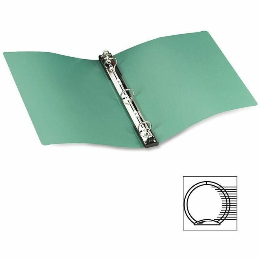 Image of Avery® Hanging Storage Flexible Non-View Binder With Round Rings, 3 Rings, 1" Capacity, 11 X 8.5, Green