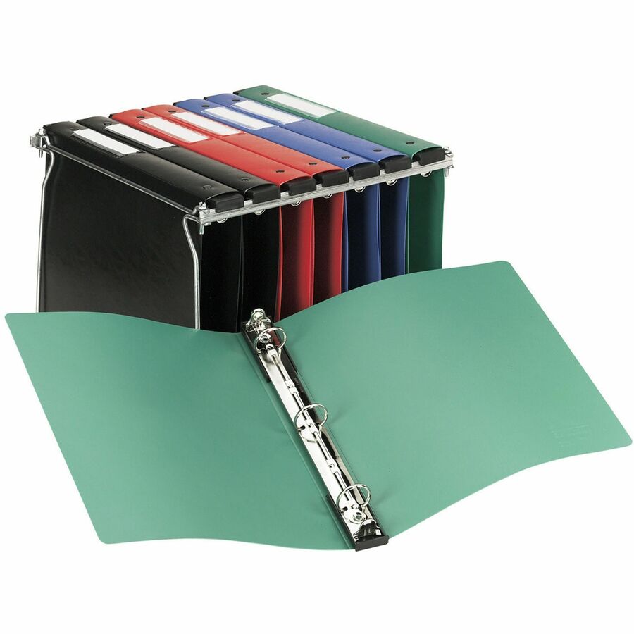 Image of Avery® Hanging Storage Flexible Non-View Binder With Round Rings, 3 Rings, 1" Capacity, 11 X 8.5, Green