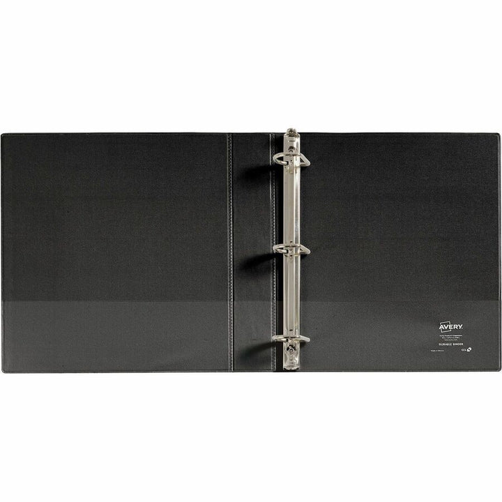 Image of Avery® Durable View Binder With Durahinge And Slant Rings, 3 Rings, 1.5" Capacity, 11 X 8.5, Black