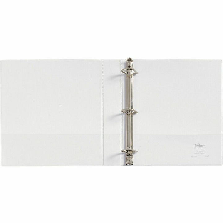 Image of Avery® Durable View Binder With Durahinge And Slant Rings, 3 Rings, 1.5" Capacity, 11 X 8.5, White