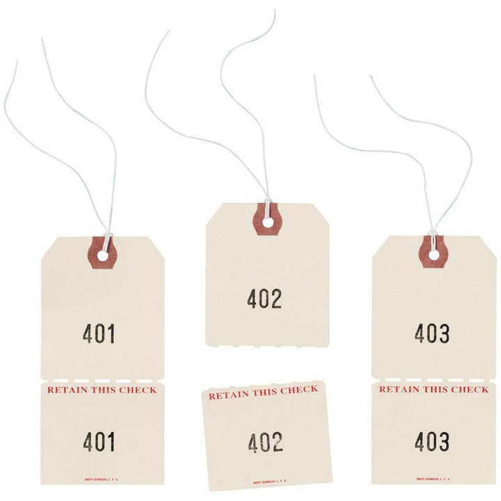 Image of Avery® Duplicate Auto Park Tags, 1-500, 4.75 x 2.38, Manila, 500/Box
