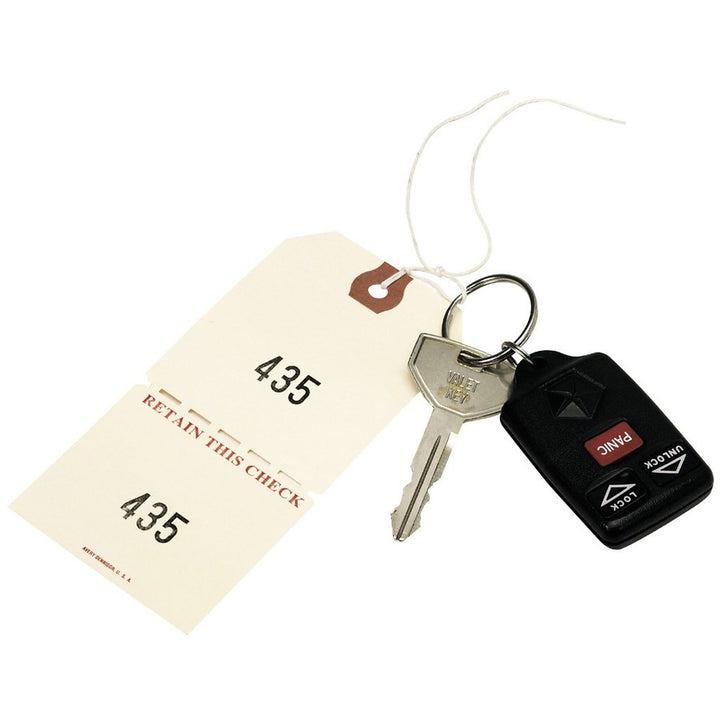 Image of Avery® Duplicate Auto Park Tags, 1-500, 4.75 x 2.38, Manila, 500/Box