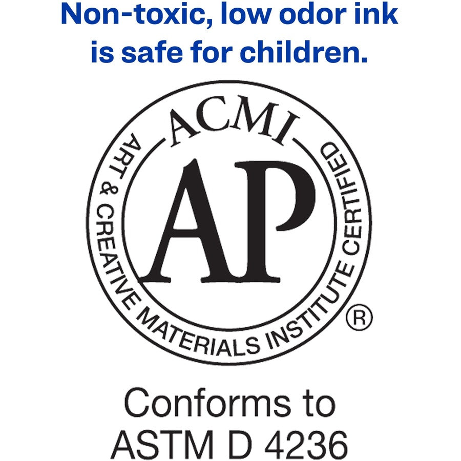 Image of Avery® Marks A Lot Extra-Large Desk-Style Permanent Marker, Extra-Broad Chisel Tip, Red (24147)