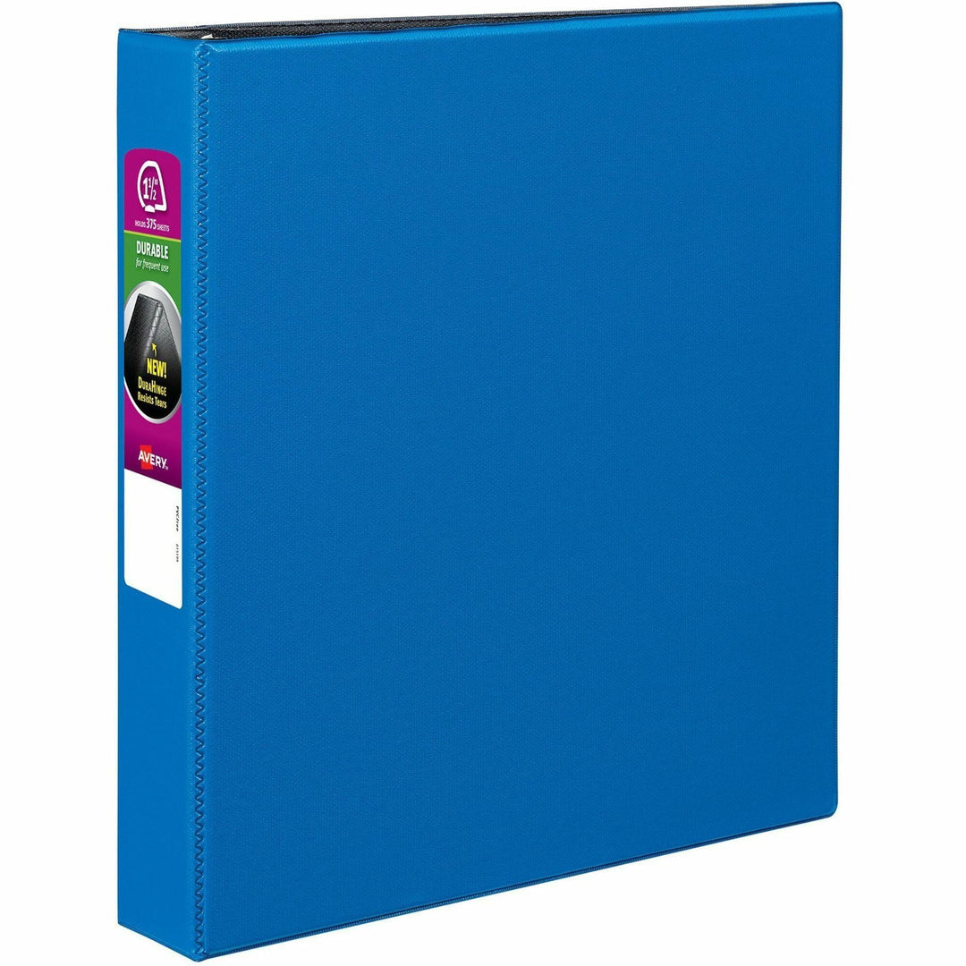 Image of Avery® Durable Non-View Binder With Durahinge And Slant Rings, 3 Rings, 1.5" Capacity, 11 X 8.5, Blue