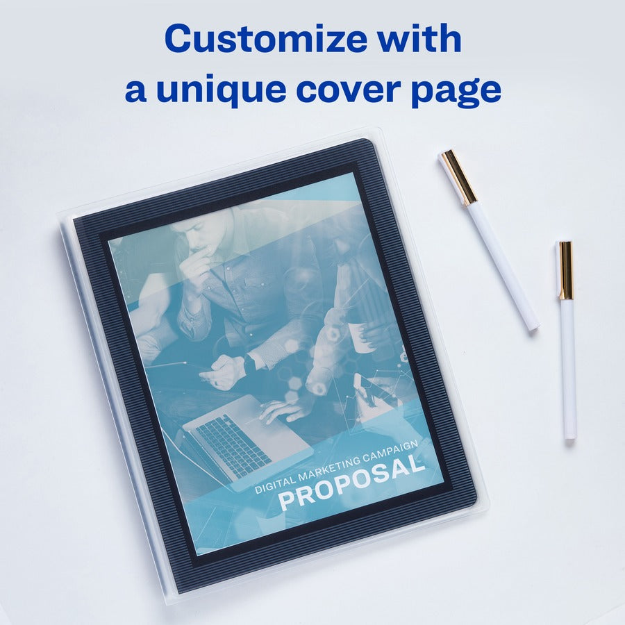 Image of Avery® Presentation Books, 24 Pages, 8-1/2"x11", Black Framed Cover