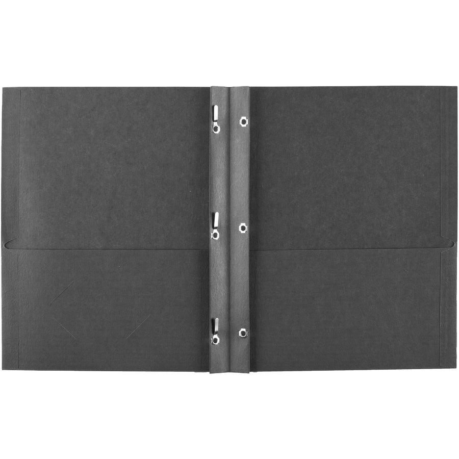 Image of Avery® Two-Pocket Folder, Prong Fastener, 0.5" Capacity, 11 X 8.5, Black, 25/box