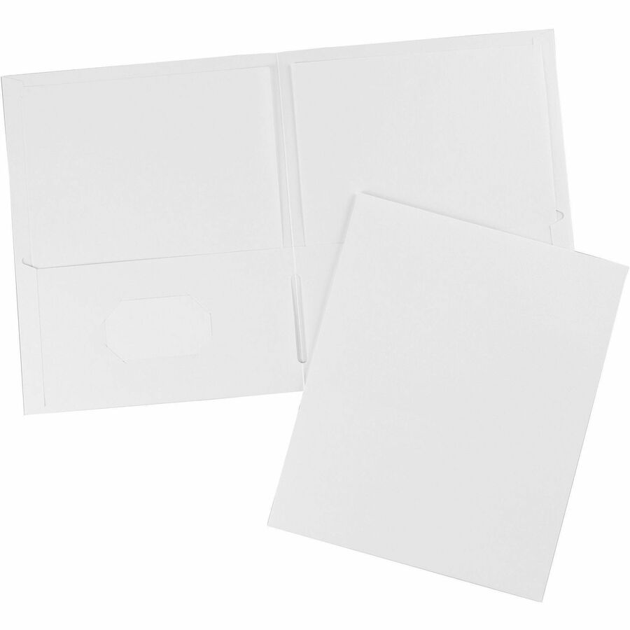Image of Avery® Two-Pocket Folder, 40-Sheet Capacity, 11 X 8.5, White, 25/box